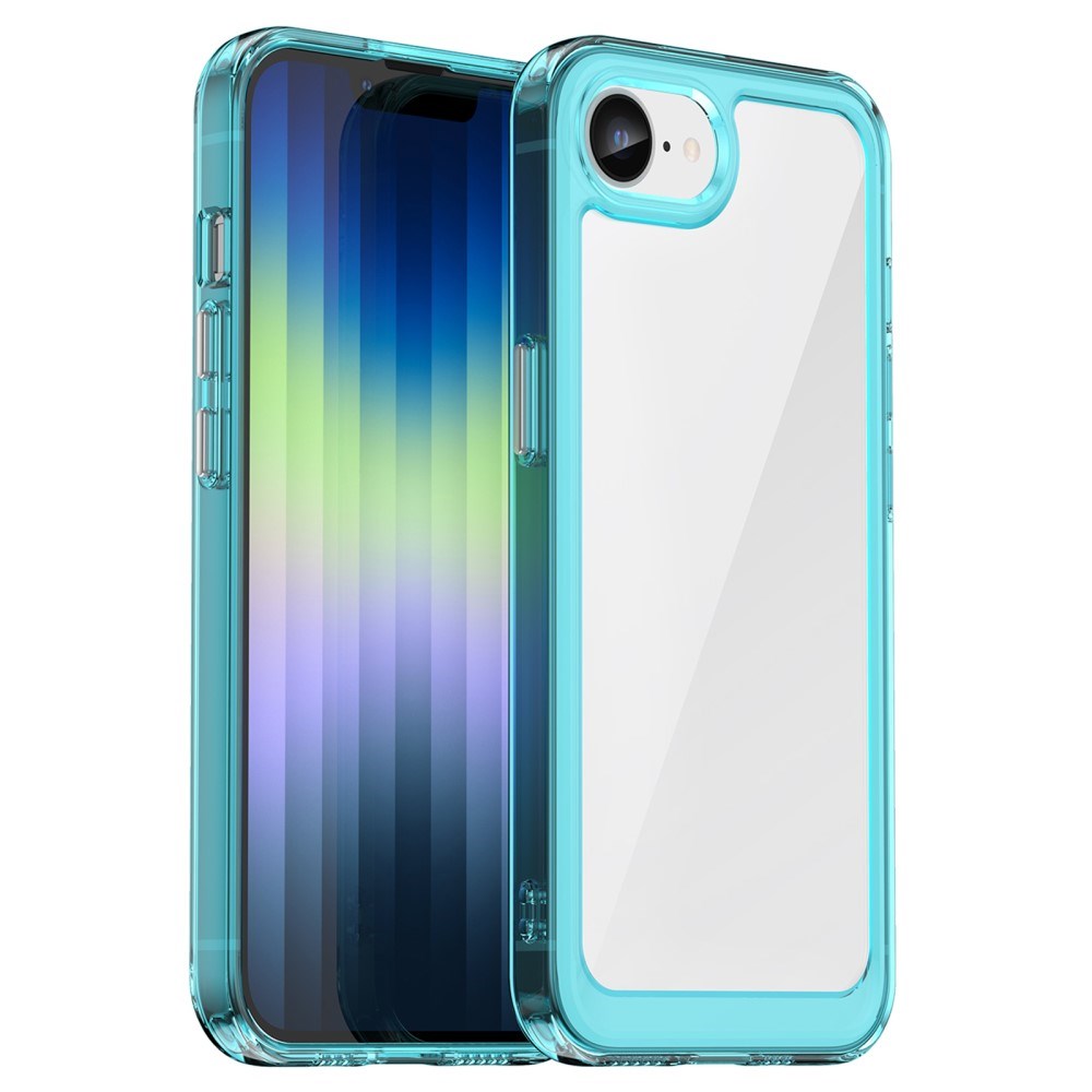 EIDERWOOD iPhone 16e Hybrid Plastic Case - Transparent / Turquoise