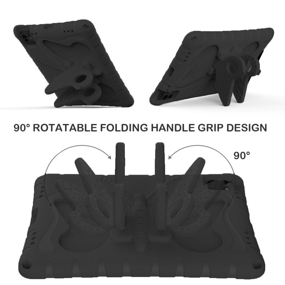 EIDERWOOD iPad Pro 11" (2025 / 2024) Kids Case - Butterfly Kickstand Case - Black