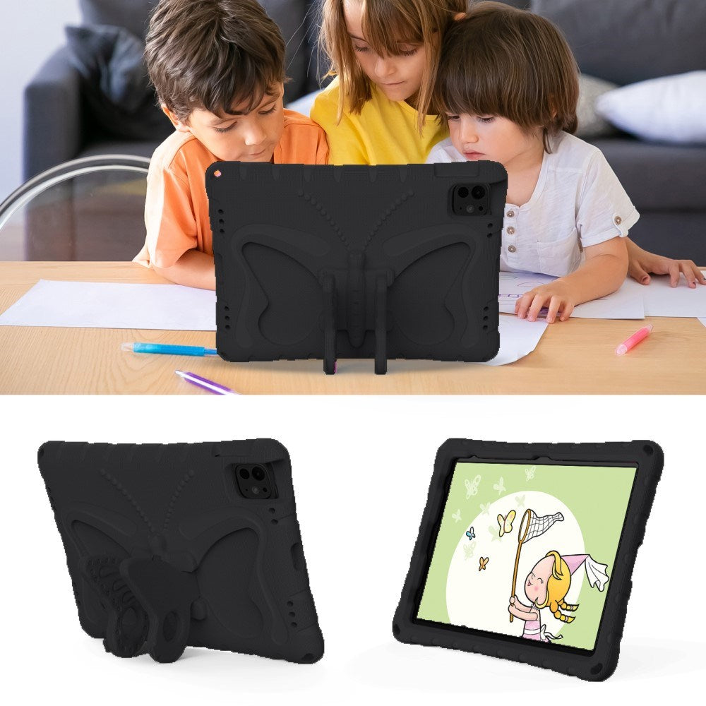 EIDERWOOD iPad Pro 11" (2025 / 2024) Kids Case - Butterfly Kickstand Case - Black