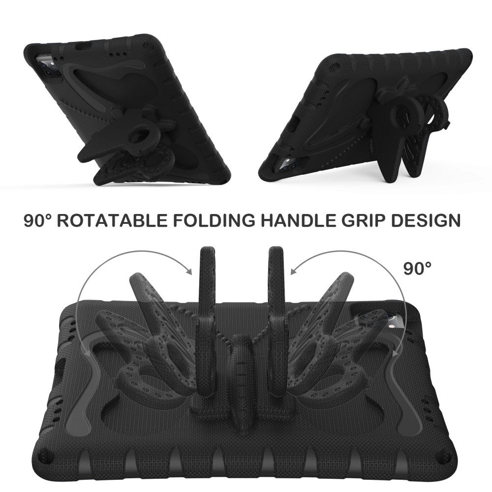 EIDERWOOD iPad Air / Pro 13" (2025 / 2024) / Pro 12.9" (2022-2018) Kids Case - Butterfly Kickstand Case - Black