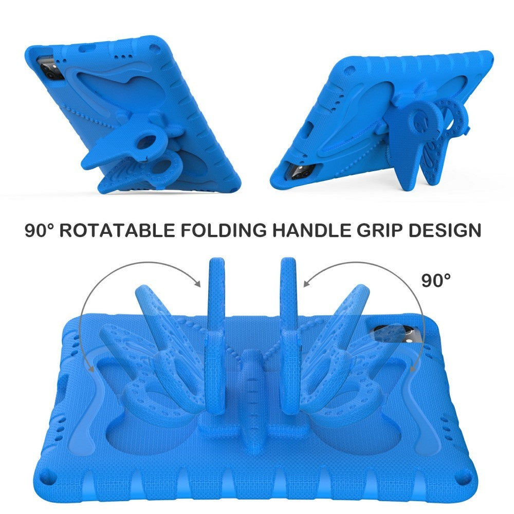 EIDERWOOD iPad Air / Pro 13" (2025 / 2024) / Pro 12.9" (2022-2018) Kids Case - Butterfly Kickstand Case - Blue