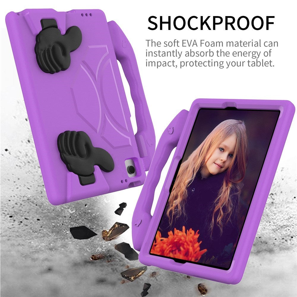 Samsung Galaxy Tab A11+ (Plus) / A9+ (Plus) EIDERWOOD Kids Case - Thumb Kickstand Case - Purple