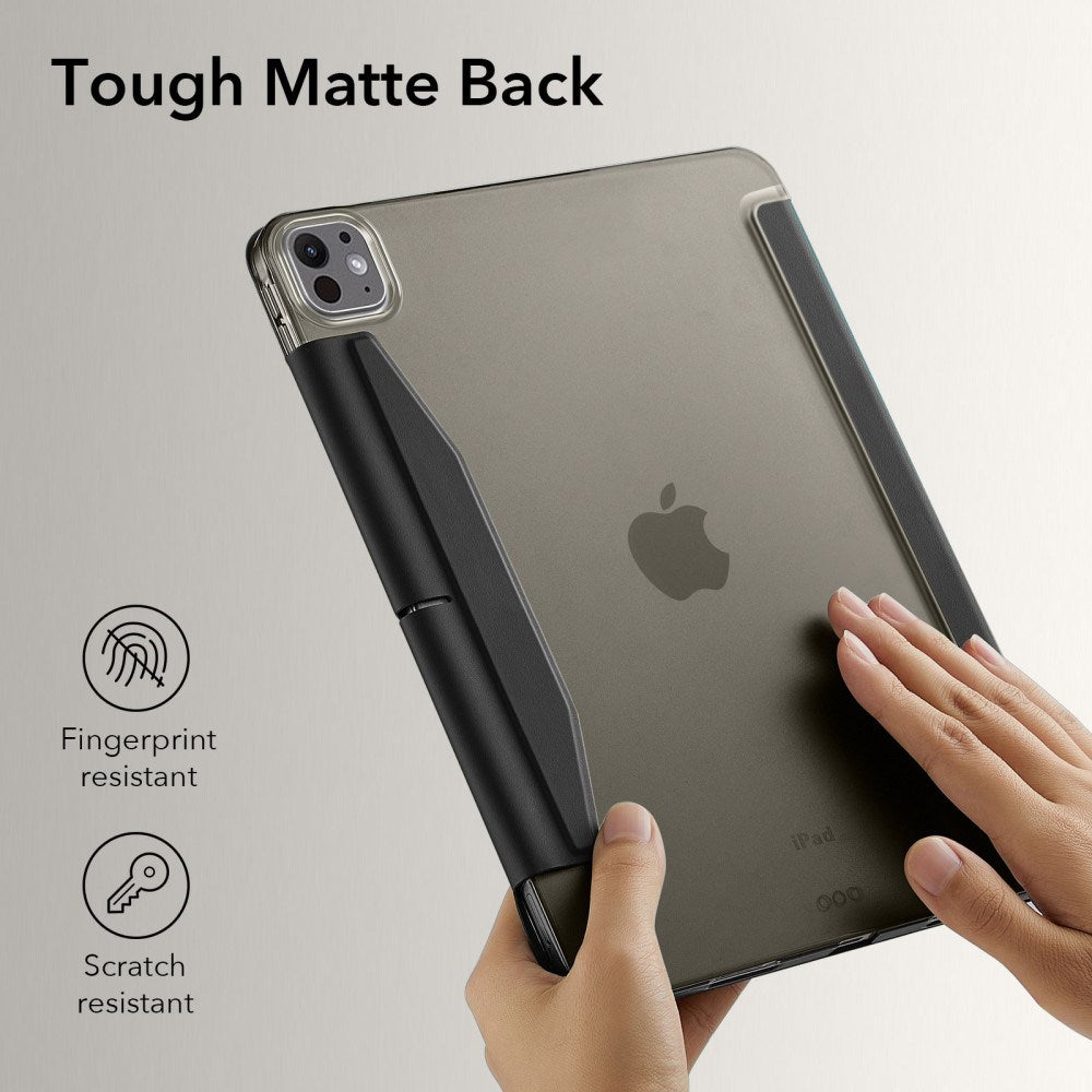 iPad Pro 11" (2025 / 2024) ESR Tri-Fold Flip Case with Apple Pencil Holder - Black