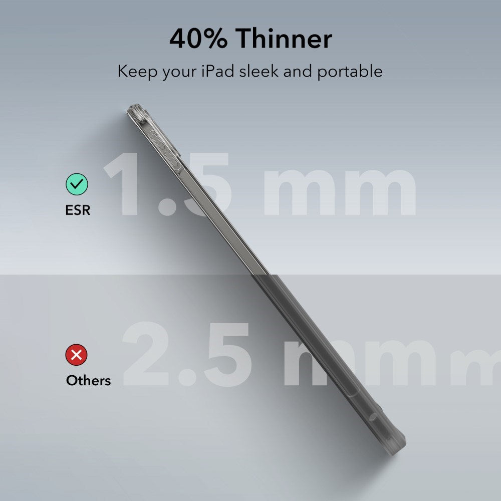 iPad Pro 13" (2025 / 2024) ESR Hybrid Case - Transparent / Black