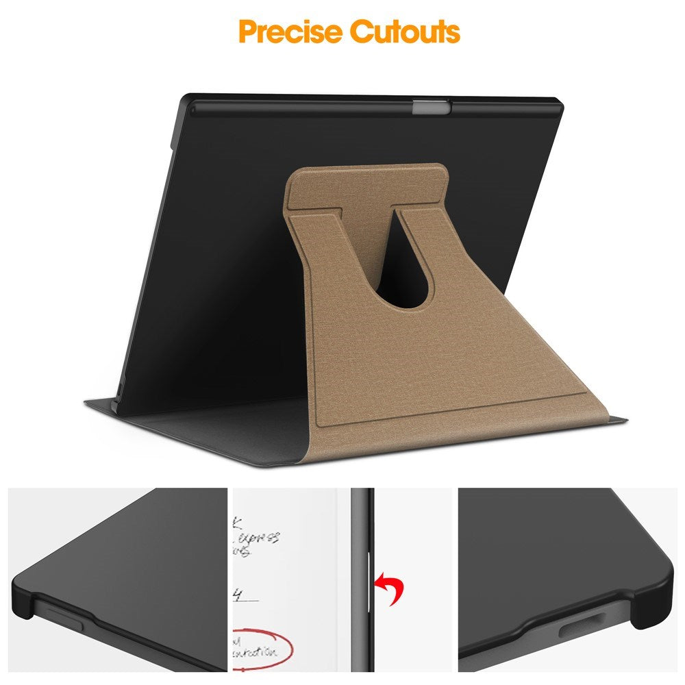 EIDERWOOD ReMarkable Paper Pro Faux Leather Plastic Case with Pen Holder - Brown