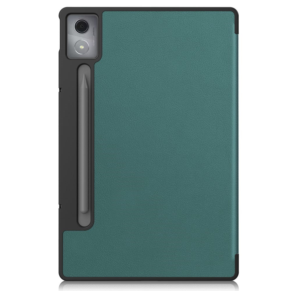 EIDERWOOD Lenovo IdeaTab Pro Faux Leather Flip Case with Stand Function & Pencil Holder - Green