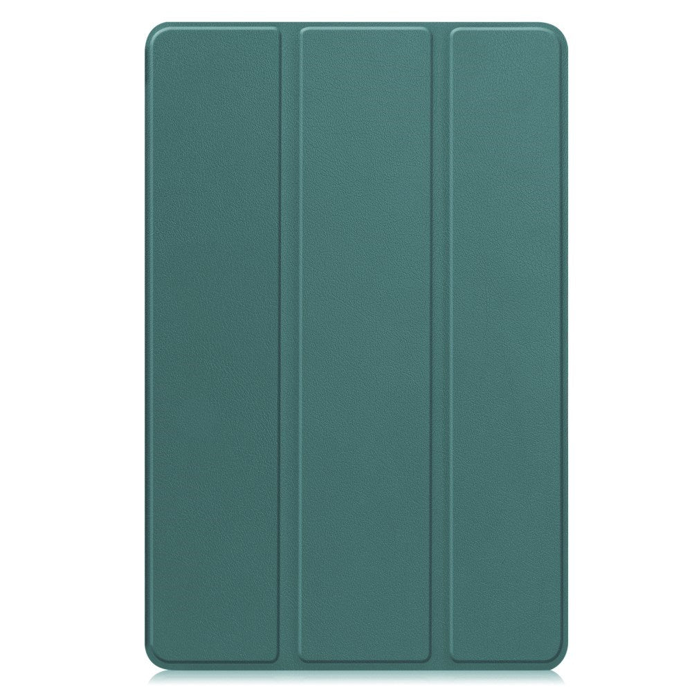 EIDERWOOD Samsung Galaxy Tab S10 FE+ (Plus) Faux Leather Flip Case with Stand Function & Pencil Holder - Green