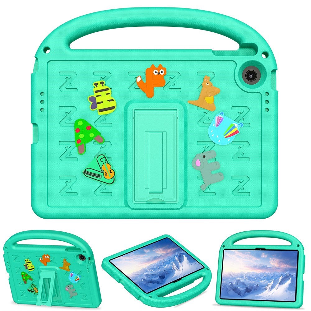EIDERWOOD Lenovo Tab 10.1" Kids Case with Kickstand & Hand Holder - Green