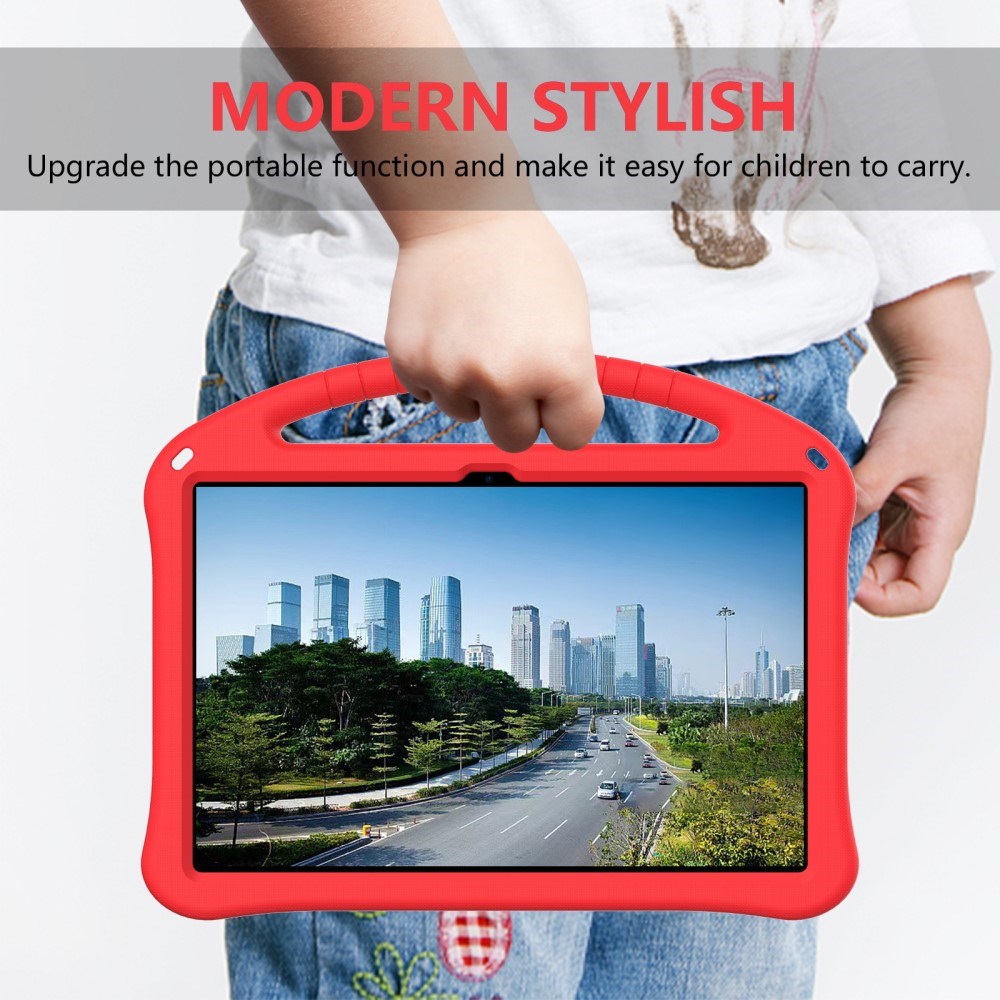 EIDERWOOD Lenovo Idea Tab Pro Anti-Drop Tablet Case with Handle and Kickstand - Red