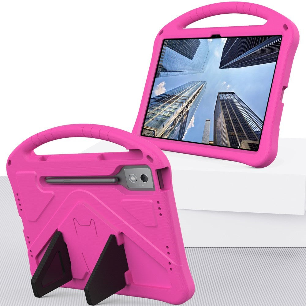 EIDERWOOD Lenovo Idea Tab Pro Anti-Drop Tablet Case with Handle and Kickstand - Pink