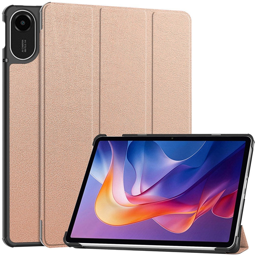 Xiaomi Redmi Pad 2 EIDERWOOD Leather Flip Case - Rose Gold