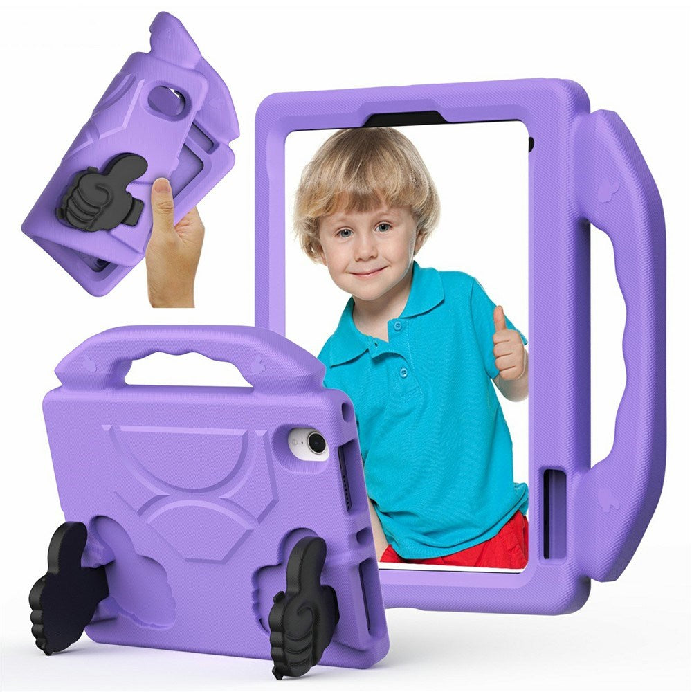 EIDERWOOD iPad Mini (2024 / 2021) Kids Case with Thumb Kickstand - Purple
