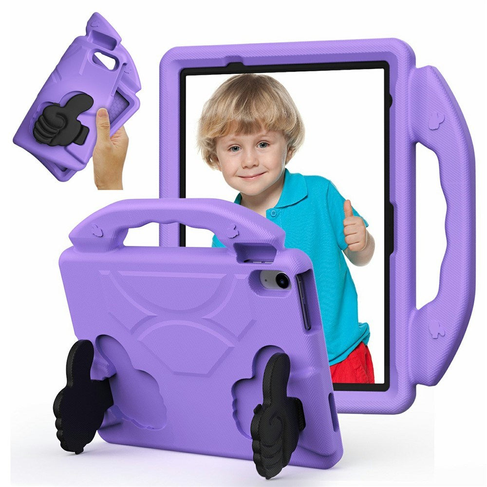 EIDERWOOD iPad Air 11" (2026 / 2025 / 2024) Kids Case with Thumb Kickstand - Purple