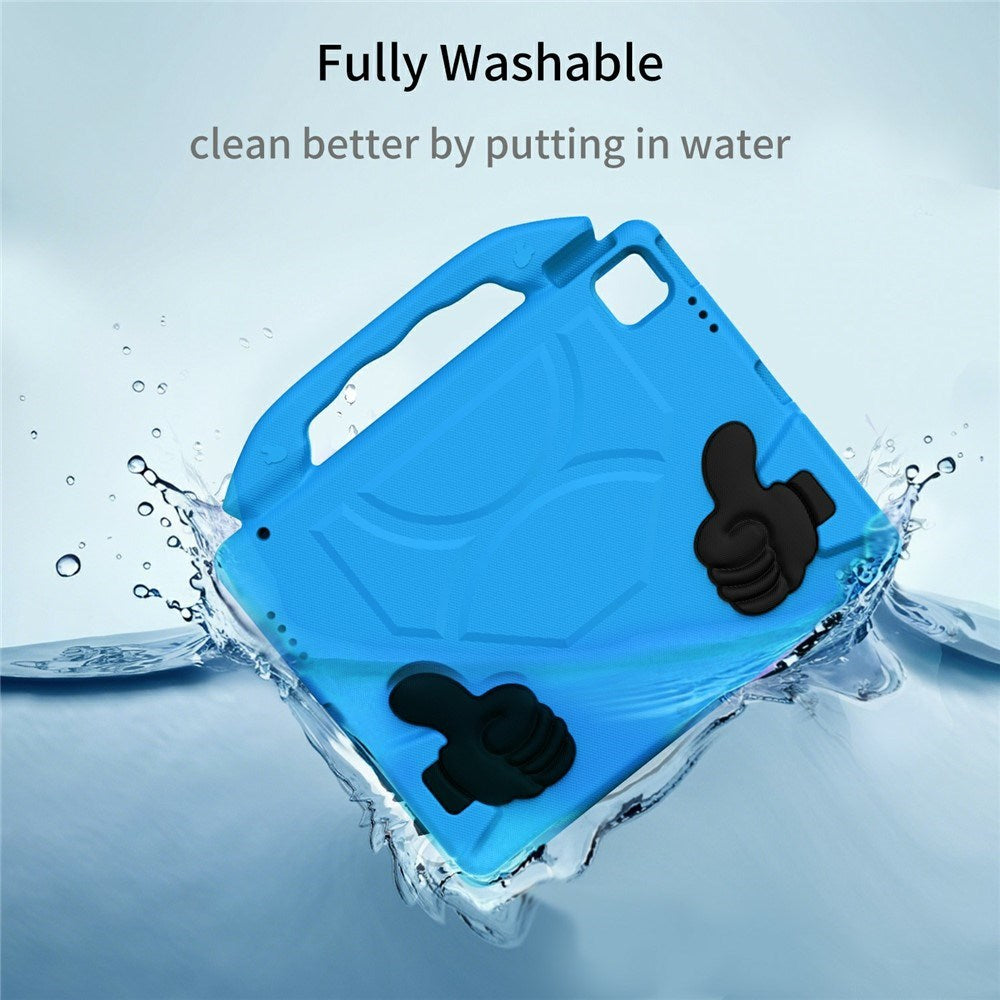 EIDERWOOD iPad Pro 12.9" (2022 / 2021 / 2020 / 2018) / Air 13" (2025 / 2024) / Pro 13" (2025 / 2024) Kids Case with Thumb Kickstand - Blue