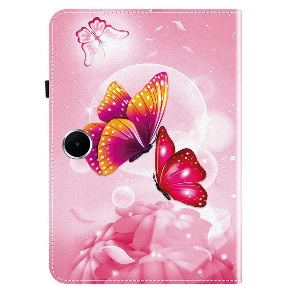 OnePlus Pad Lite EIDERWOOD Leather Flip Case with Motif - Pink Butterflies