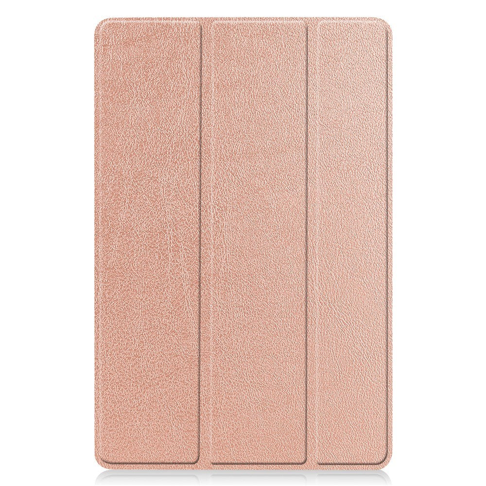 EIDERWOOD Samsung Galaxy Tab S11 / S10 Lite Tri-Fold Faux Leather Flip Case - Rose Gold