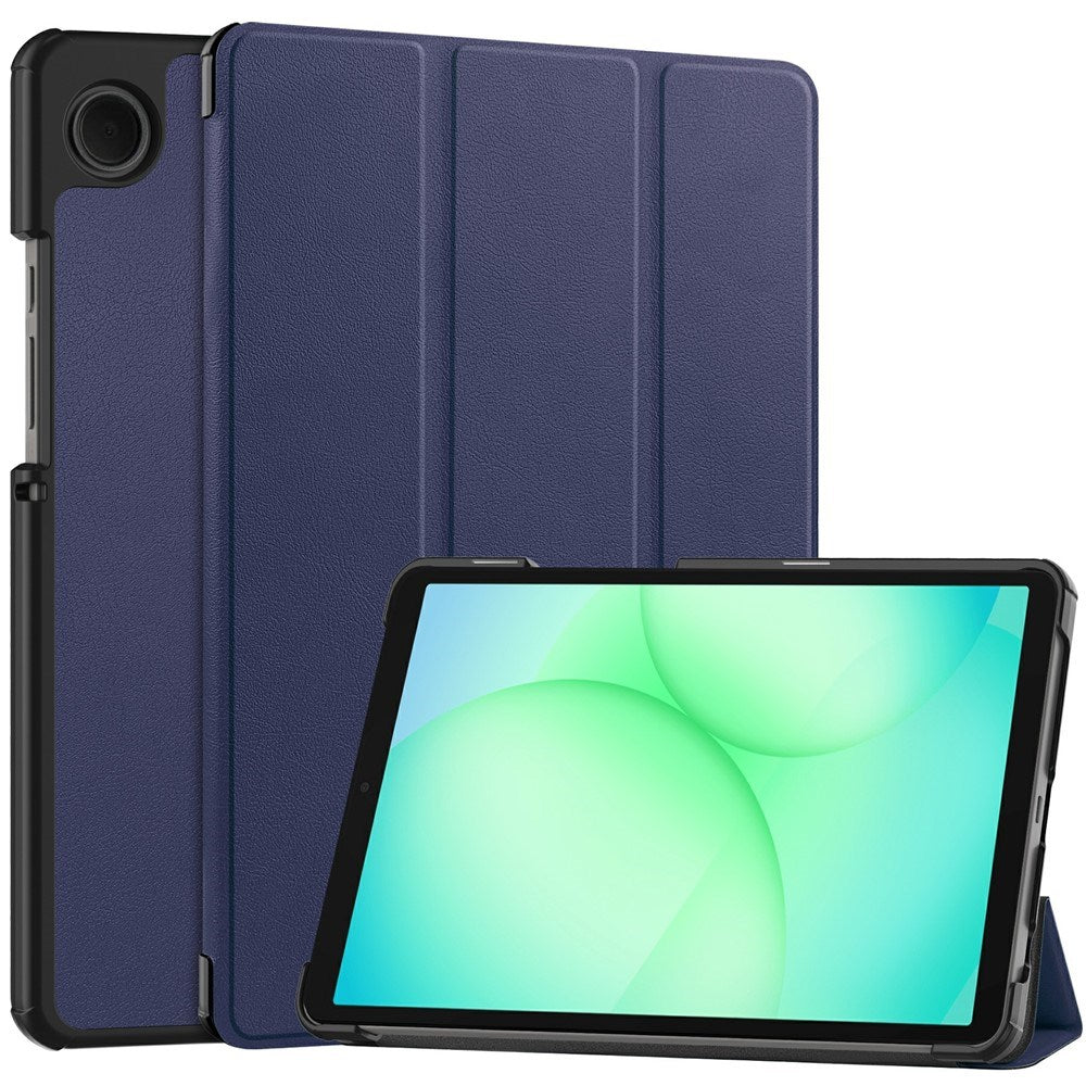 Samsung Galaxy Tab A11 EIDERWOOD Leather Case w. Stand - Blue