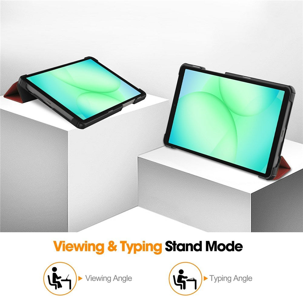 EIDERWOOD Samsung Galaxy Tab A11 Leather Case w. Stand - Wine Red