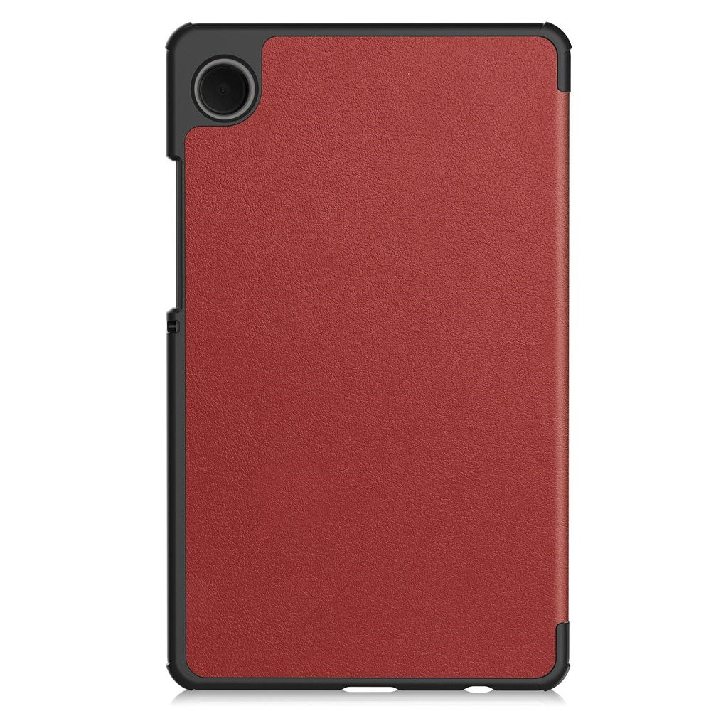 Samsung Galaxy Tab A11 EIDERWOOD Leather Case w. Stand - Wine Red