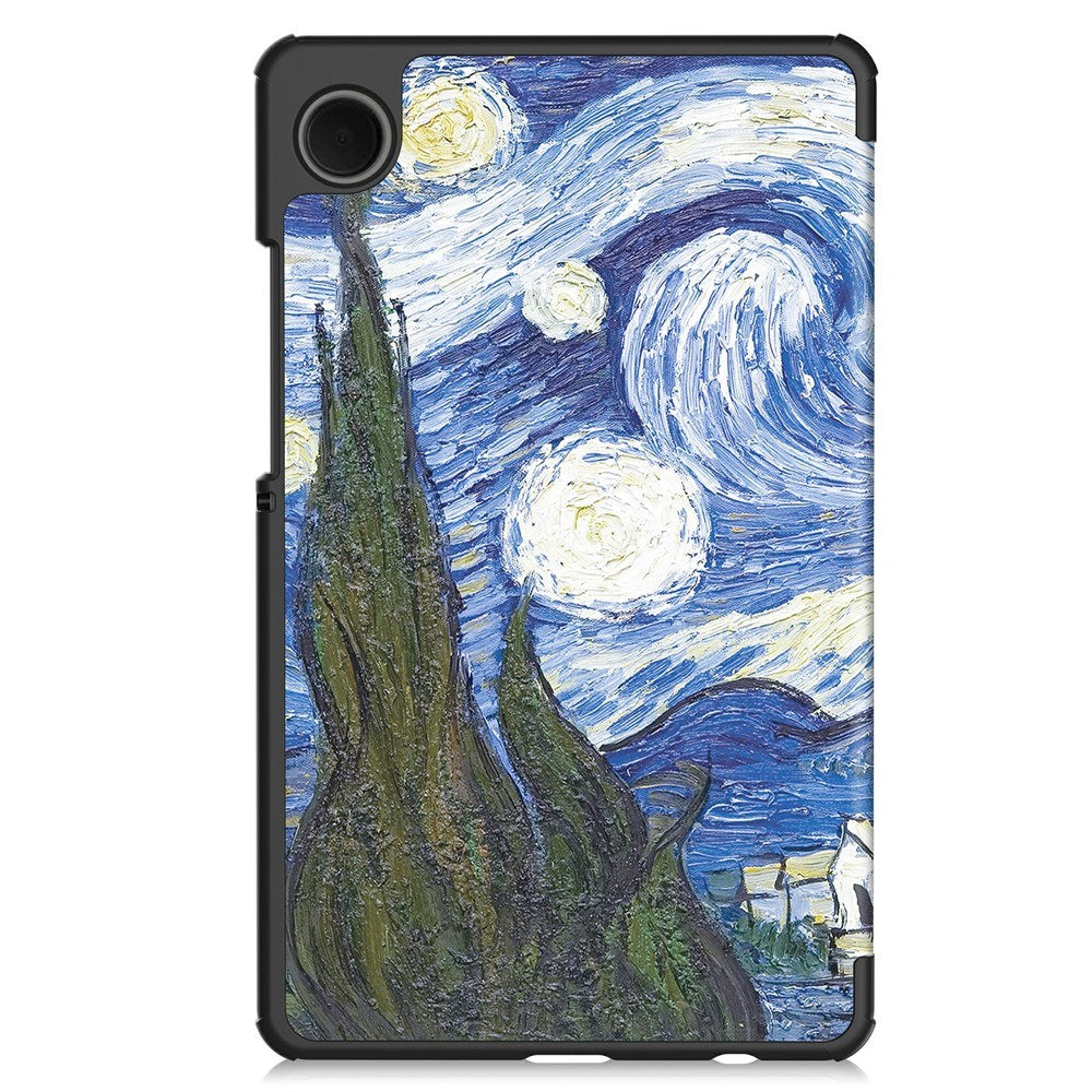 EIDERWOOD Samsung Galaxy Tab A11 Faux Leather Flip Case with Motif - Night Sky