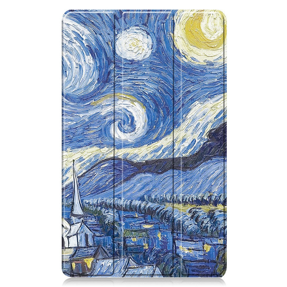 EIDERWOOD Samsung Galaxy Tab A11 Faux Leather Flip Case with Motif - Night Sky