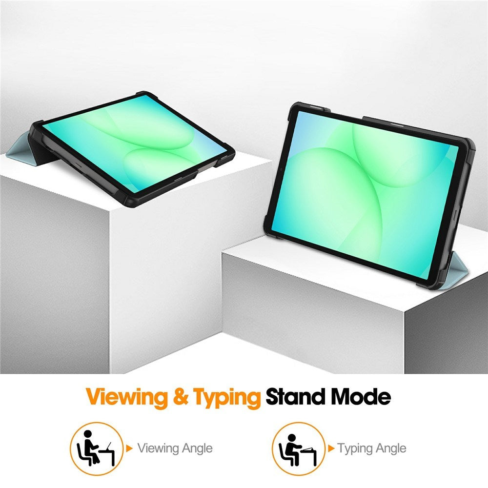 EIDERWOOD Samsung Galaxy Tab A11 Faux Leather Flip Case with Motif - Unicorn