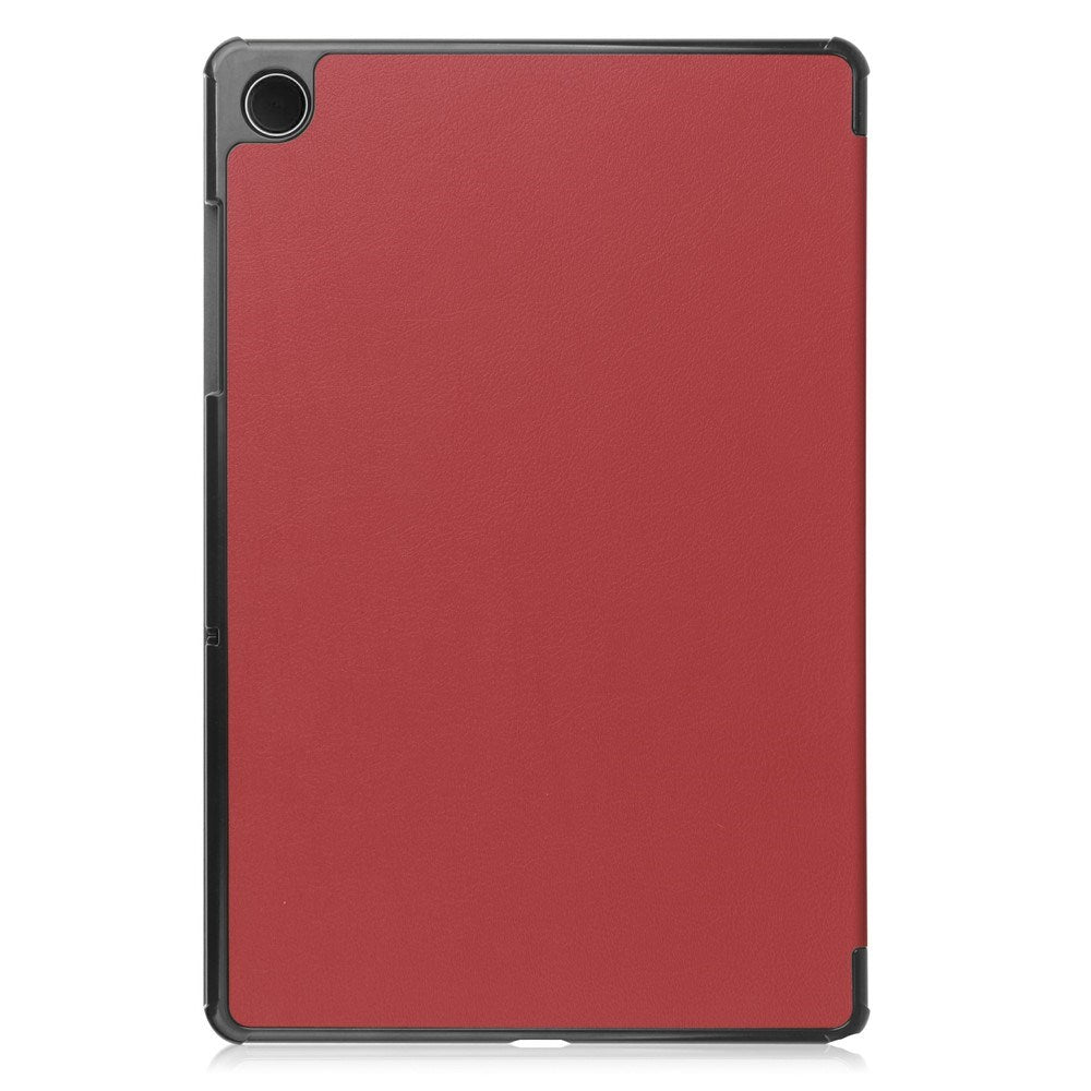 Samsung Galaxy Tab A11+ (Plus) EIDERWOOD Faux Leather Case with Stand - Wine Red