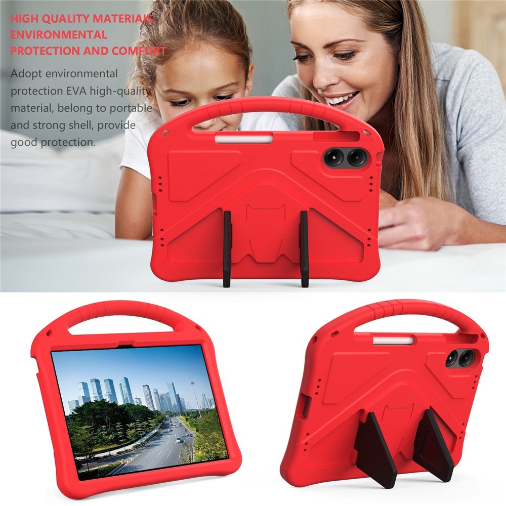 Xiaomi Redmi Pad 2 Pro EIDERWOOD Kids Case with Kickstand - Red