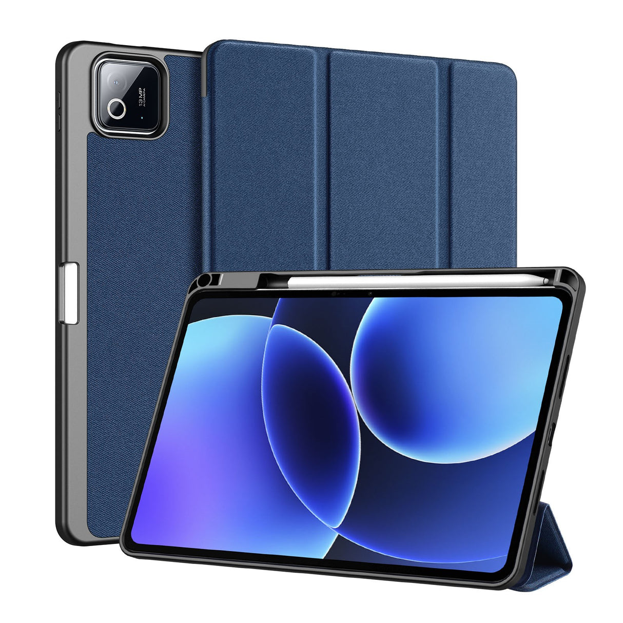 Xiaomi Pad 8 / 8 Pro / 7 / 7 Pro DUX DUCIS Tri-Fold Faux Leather Flip Case - Blue