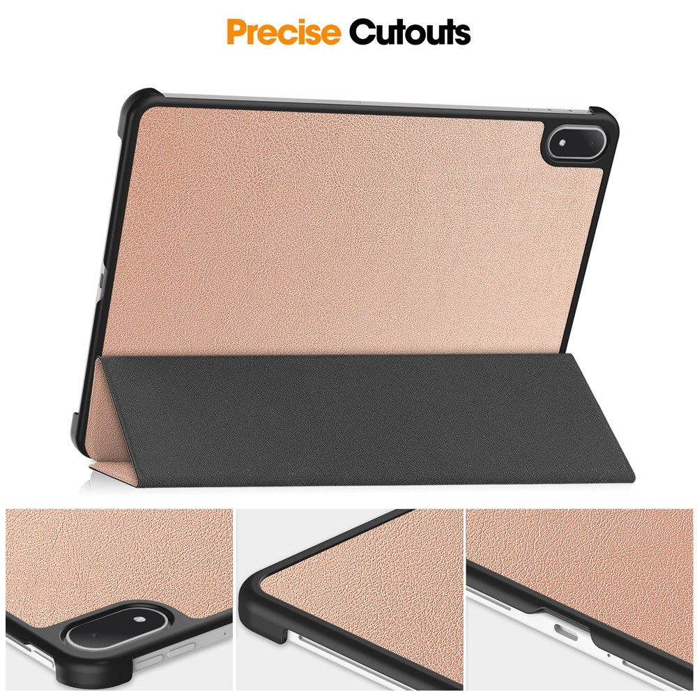 OnePlus Pad 4 EIDERWOOD Faux Leather Flip Case - Rose Gold