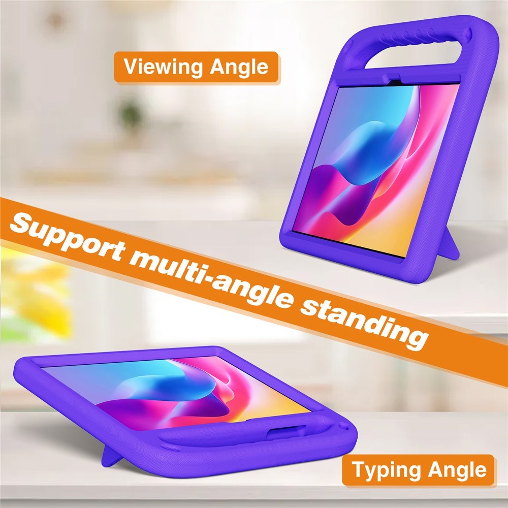 TCL Tab 10L Gen 4 EIDERWOOD Kids Case with Handle & Kickstand - Purple