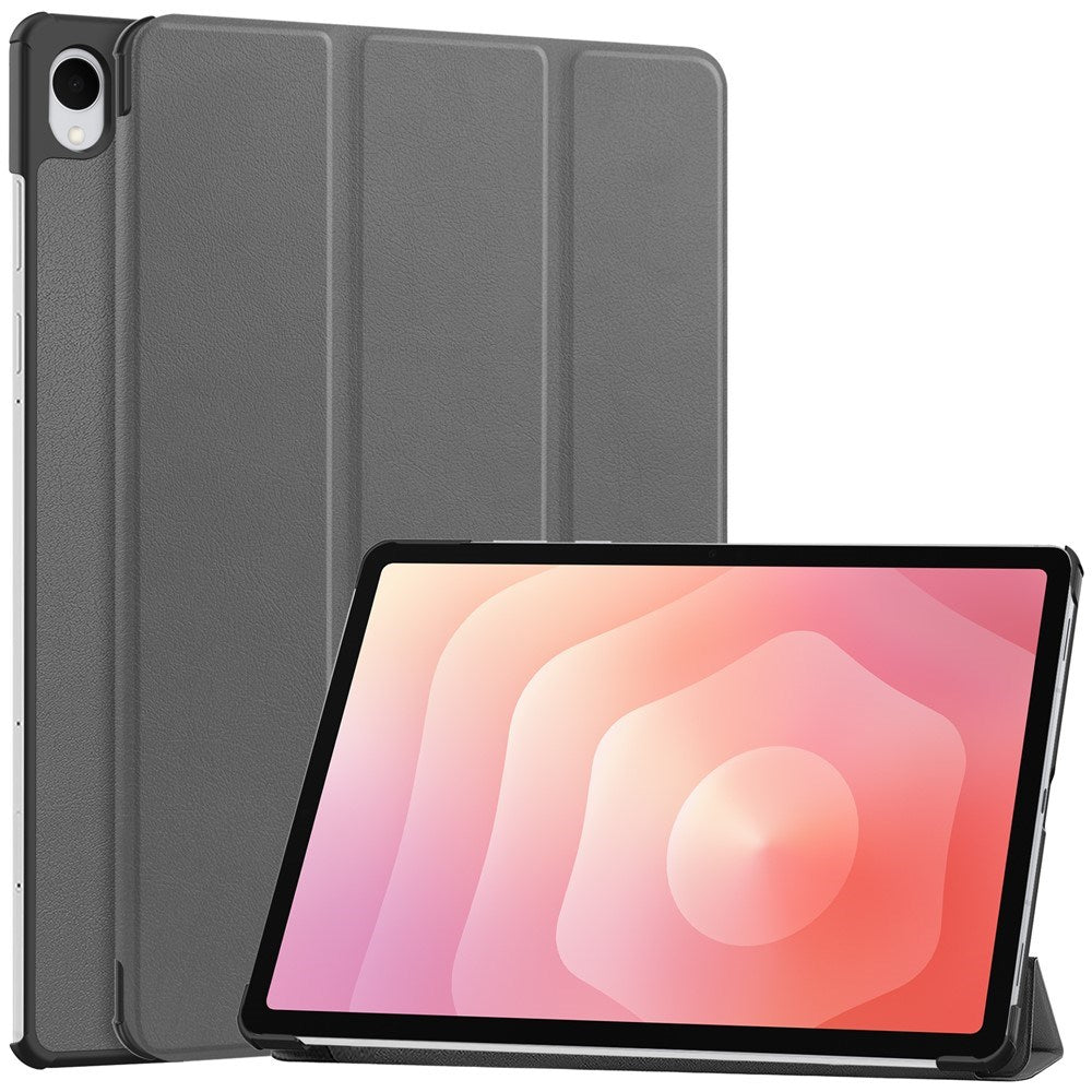 Samsung Galaxy Tab S12+ (Plus) EIDERWOOD Artificial Leather Case with Stand - Grey