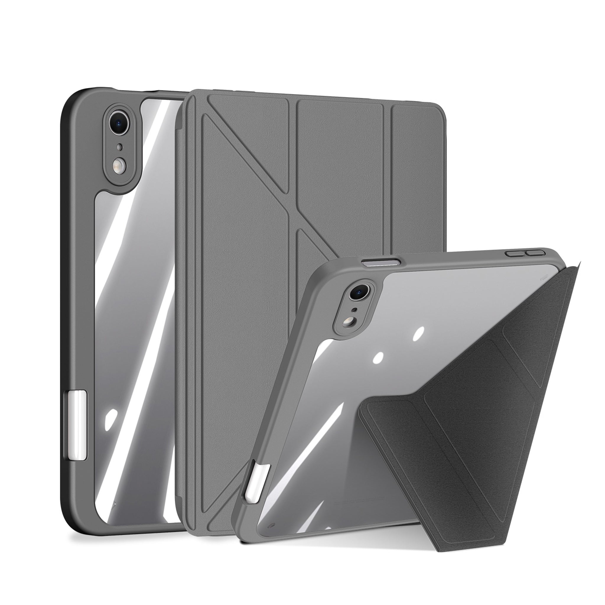 iPad Mini (2026) 8th Gen. DUX DUCIS MAGI Origami Hybrid Flip Case with Stand - Grey