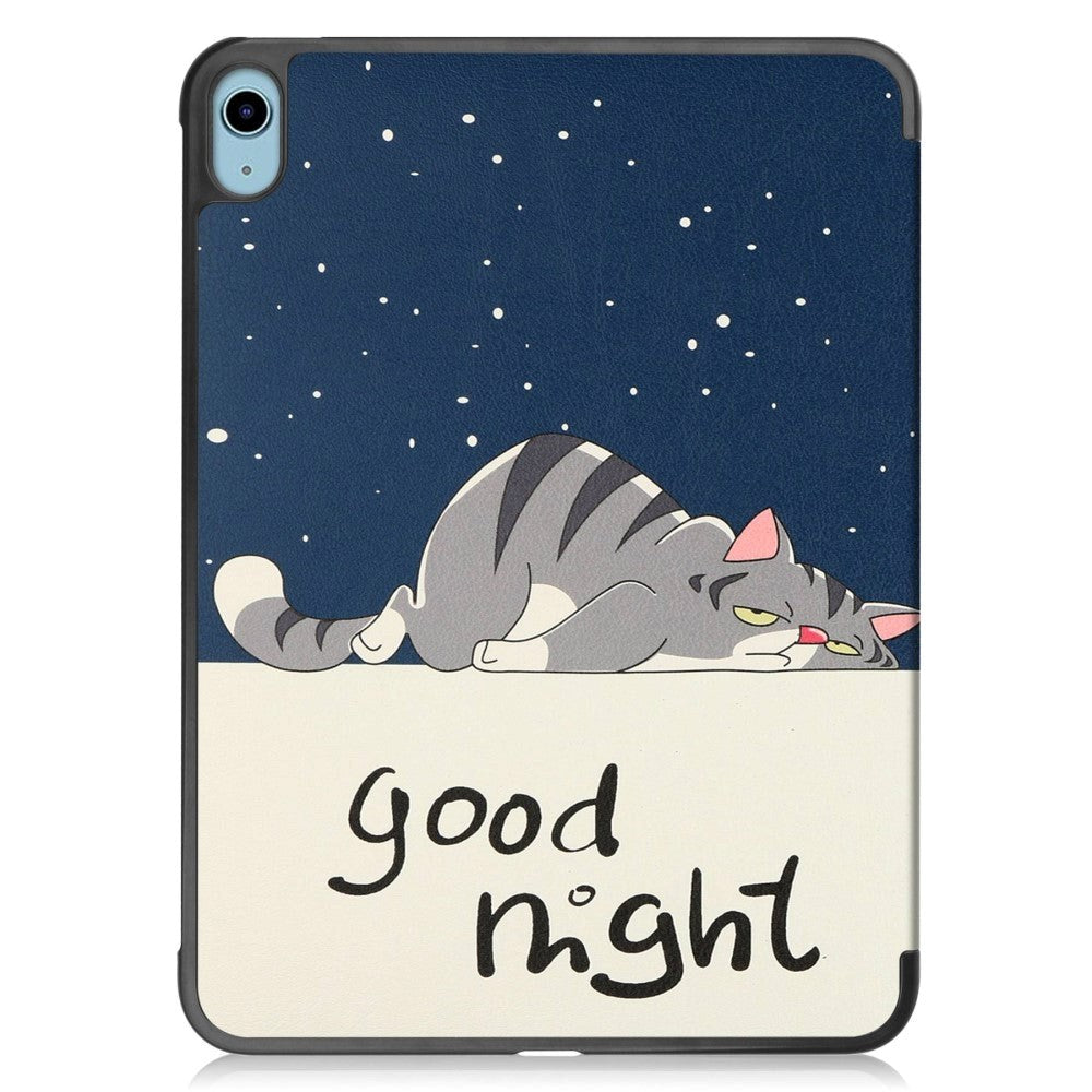 iPad 10.9" (2024/2022) Leather Tri-fold Case - "Good Night"