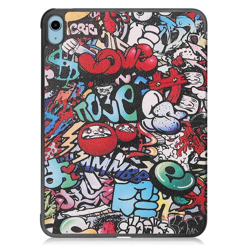 iPad 10.9" (2024/2022) Leather Tri-fold Case - Graffiti