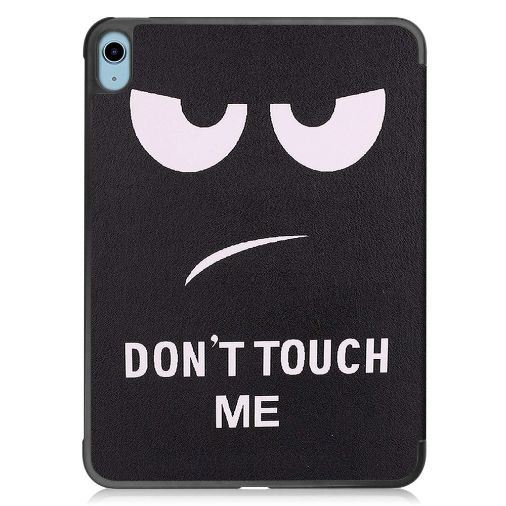 iPad 10.9" (2024/2022) Leather Tri-fold Case - "Don't Touch Me"