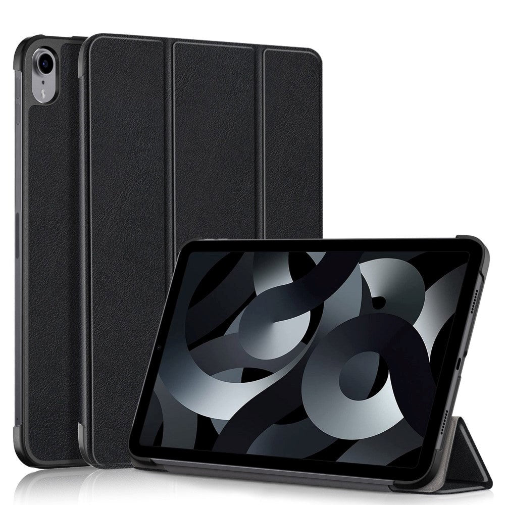 Apple iPad 10.9" (2024/2022) PU Leather Case w. Stand - Black