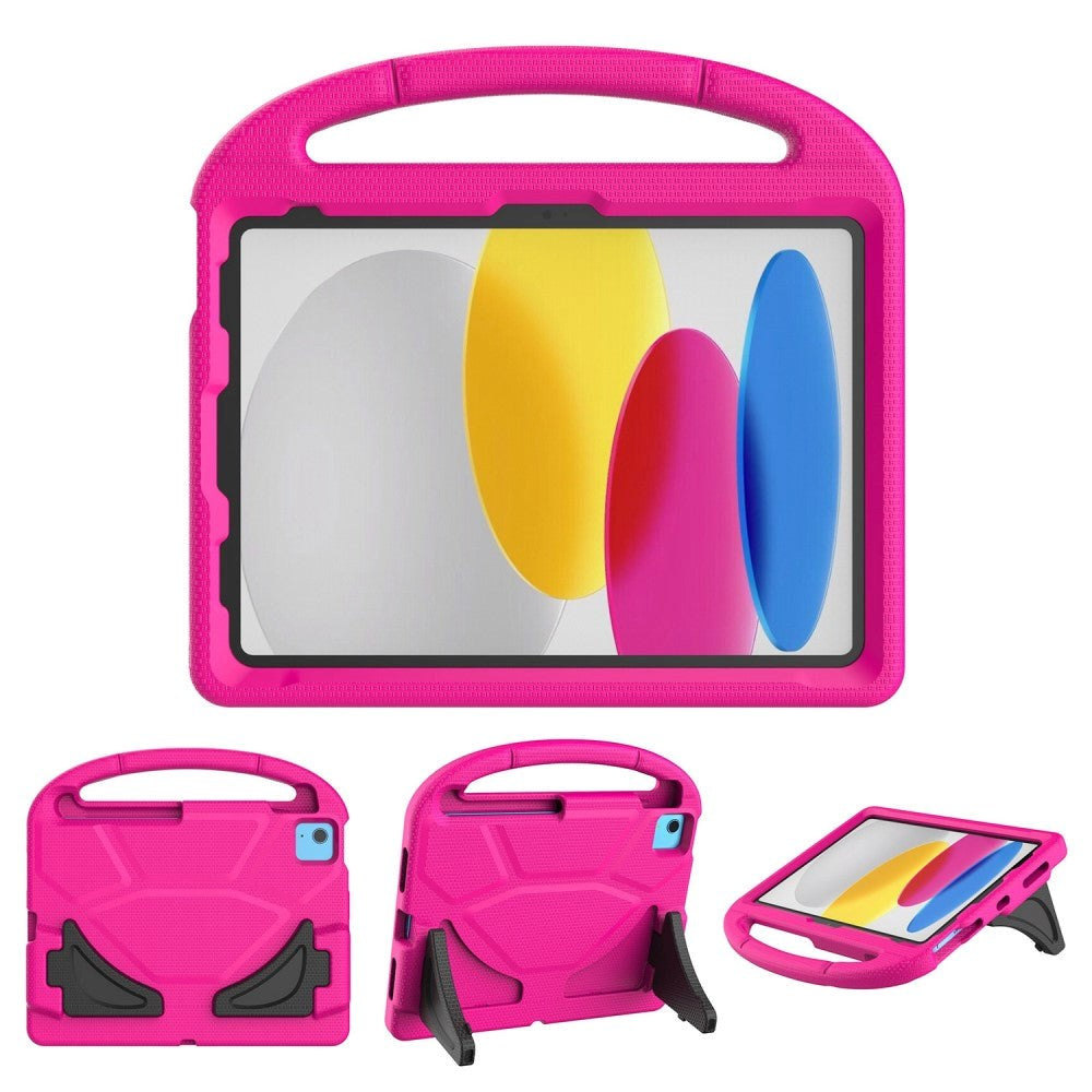 iPad 10.9" (2024/2022) EVA Foam Kids Case w. Kickstand - Pink