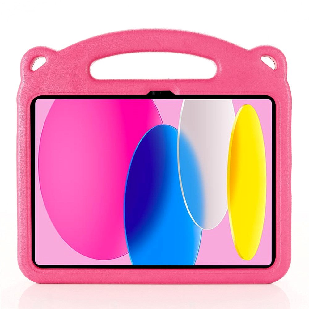 iPad 10.9" (2024/2022) Kids Case - Panda Kickstand Case - Pink