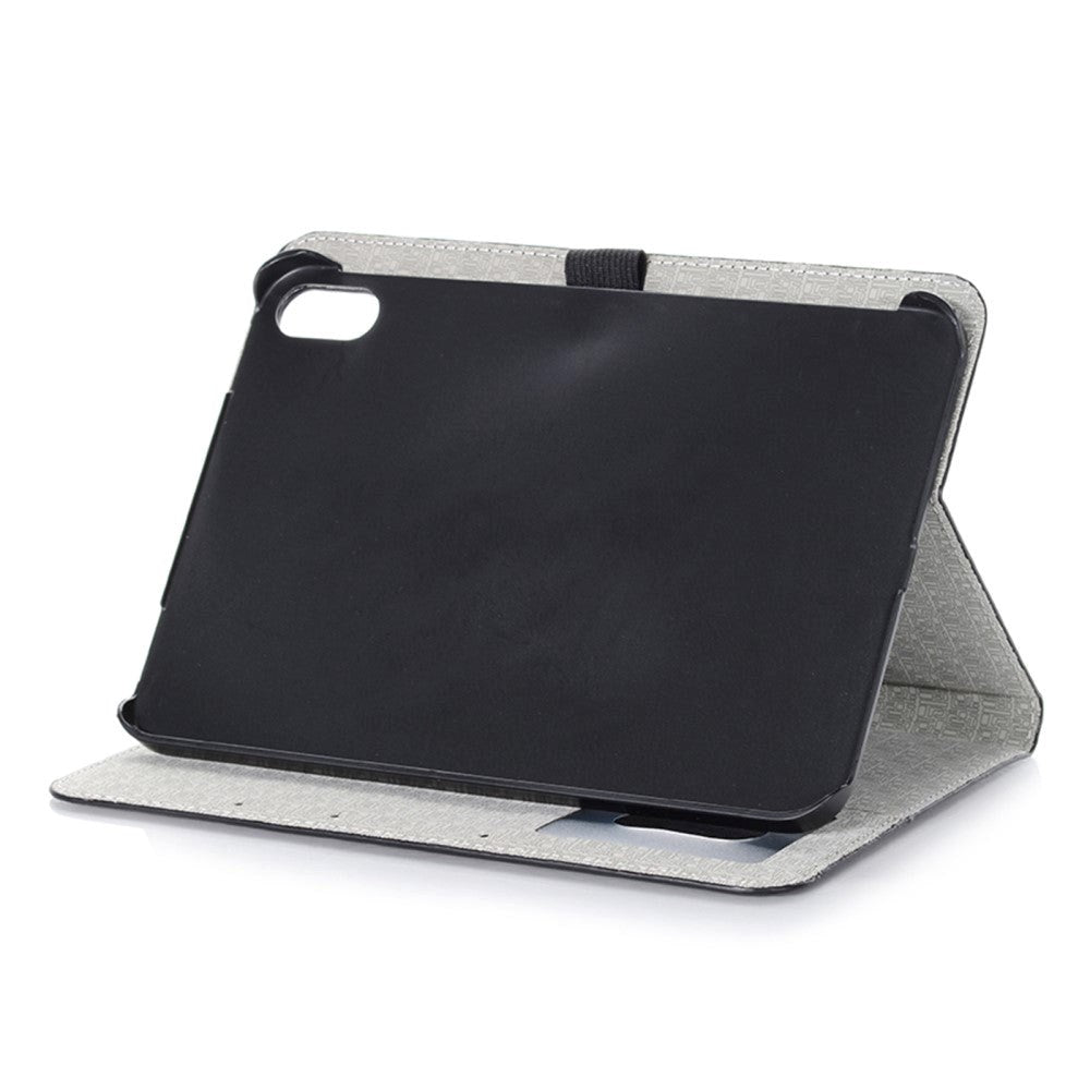 iPad 10.9" (2024/2022) Crocodile Leather Texture Flip Cover w. Stand Function & Card Holder - Black