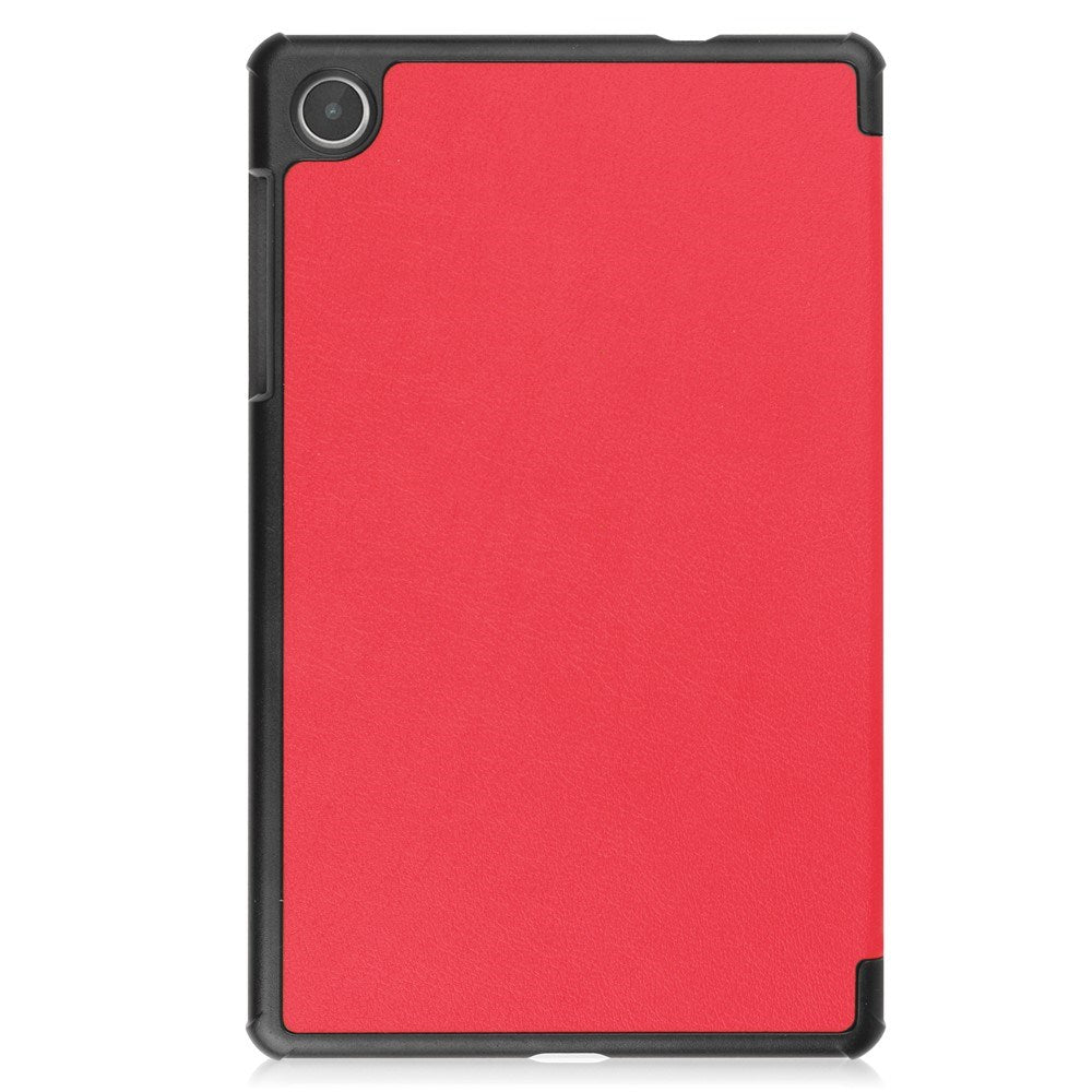 EIDERWOOD Lenovo Tab M8 (4th Gen.) Tri-Fold Faux Leather Flip Case - Red