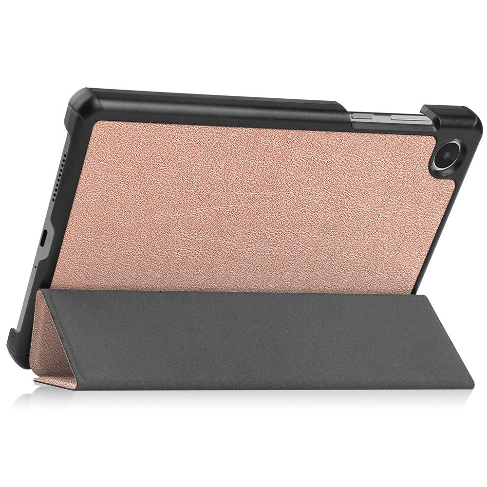 EIDERWOOD Lenovo Tab M8 (4th Gen.) Tri-Fold Faux Leather Flip Case - Rose Gold