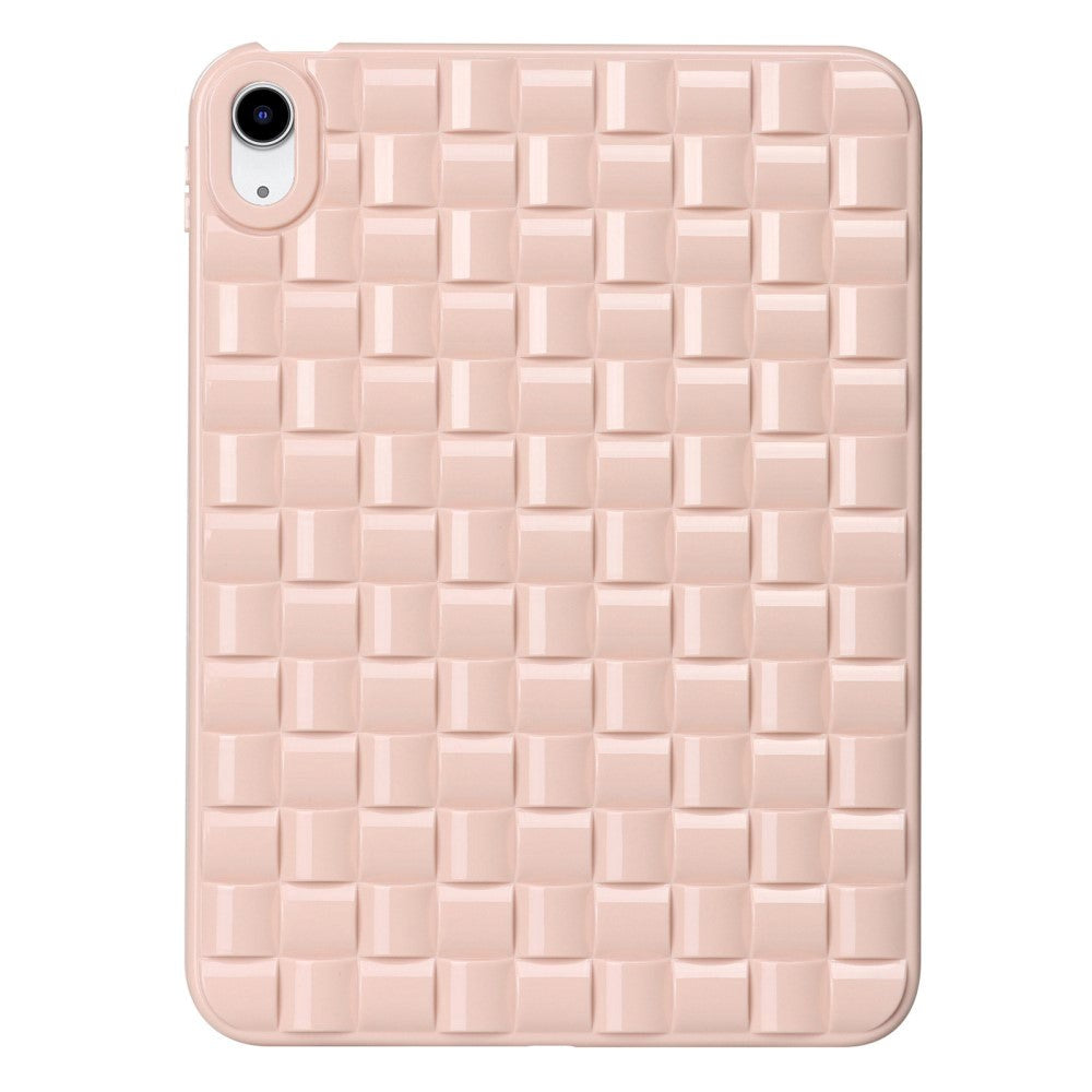 iPad 10.9" (2022) Flexible Plastic Case - Braid Design - Pink