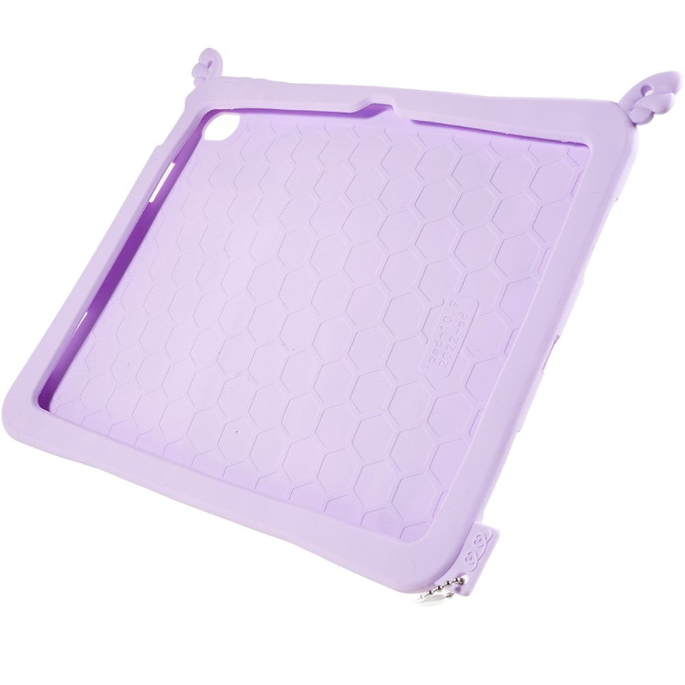 iPad 10.9" (2024/2022) Silicone Case w. Stand, Print & Strap - Unicorn