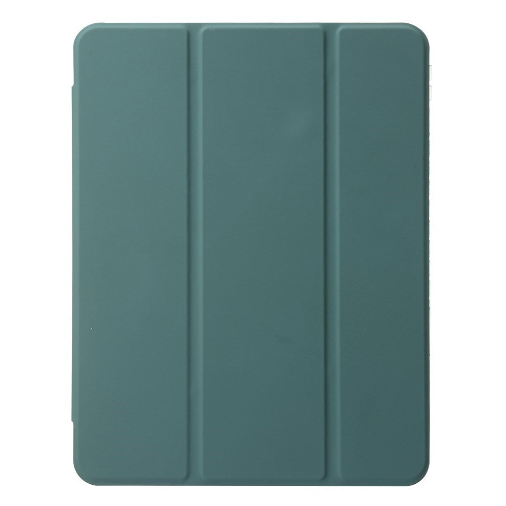 EIDERWOOD iPad 10.9" (2024/2022) Tri-Fold Artificial Leather Flip Case w. Apple Pencil Holder - Green