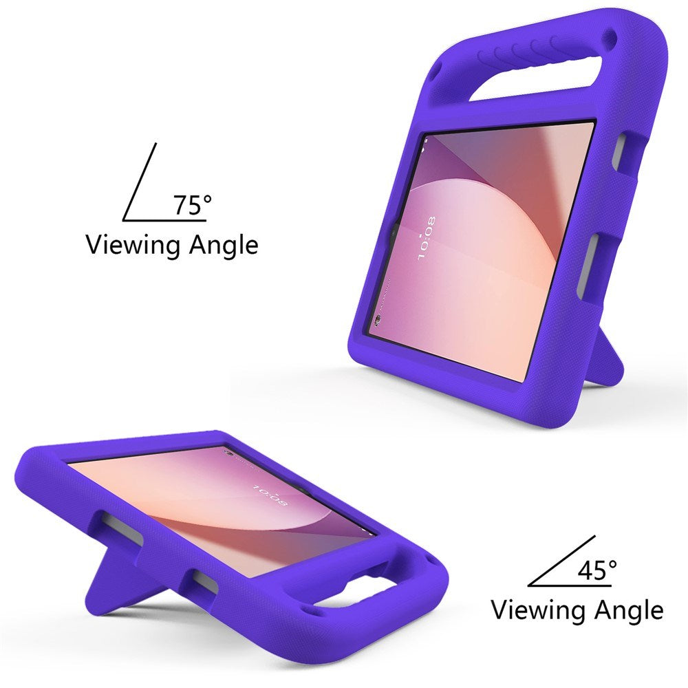 EIDERWOOD Lenovo Tab M8 (4th Gen.) Kids Case with Handle & Stand Function - Purple