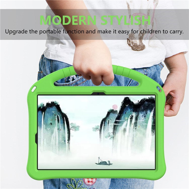 EIDERWOOD Samsung Galaxy Tab S9 / S8 / S7 Kids Case with Handle & Stand Function - Green