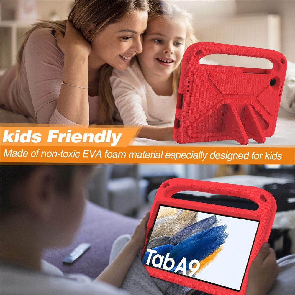 EIDERWOOD Samsung Galaxy Tab A11 / A9 Kids Case w. Kickstand - Red