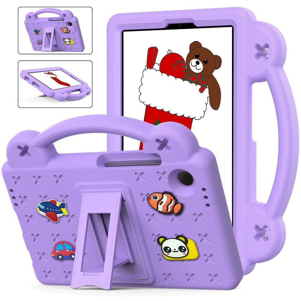 EIDERWOOD Samsung Galaxy Tab A11 / A9 Kids Case w. Kickstand - Purple