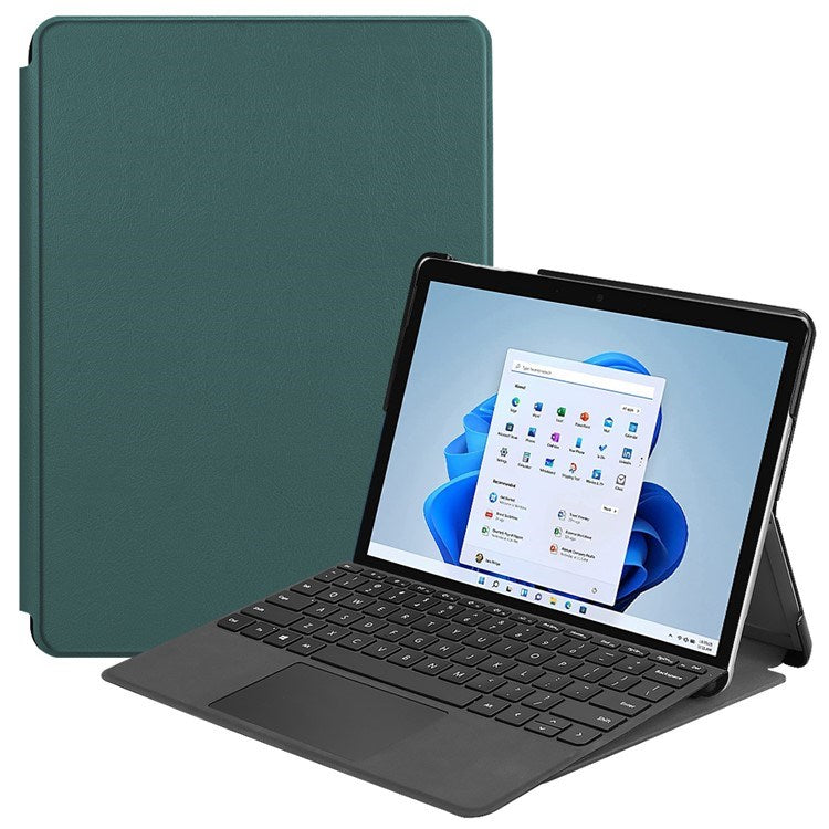 EIDERWOOD Microsoft Surface Go 4 Faux Leather Flip Case - Green